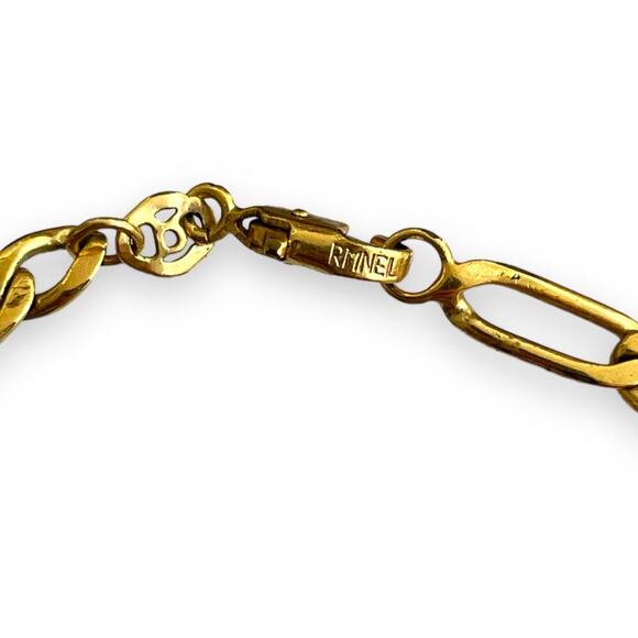 RMNEL gold tone bracelet sz 8,5 - Picture 2 of 4